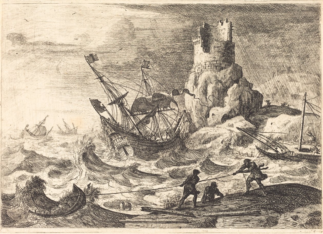 Forliset (Le naufrage) af Claude Lorrain