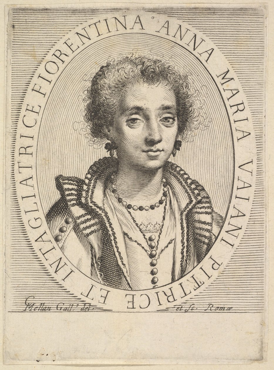 Anna Maria Vaiani, 1624-36. af Claude Mellan