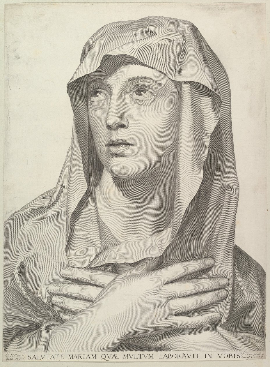 Jomfrubuste, 1650. af Claude Mellan