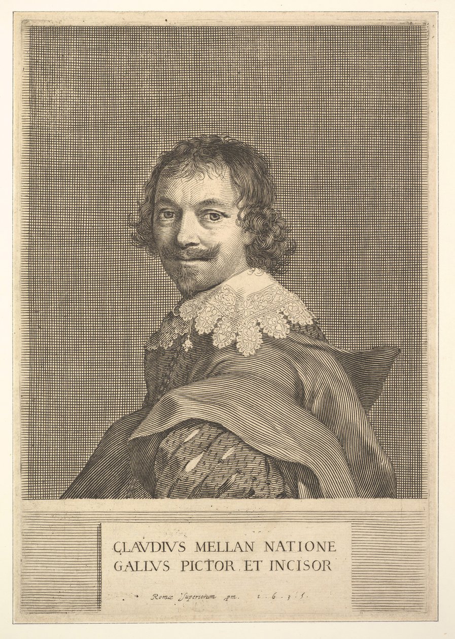 Claude Mellan: Selvportræt, 1635. af Claude Mellan