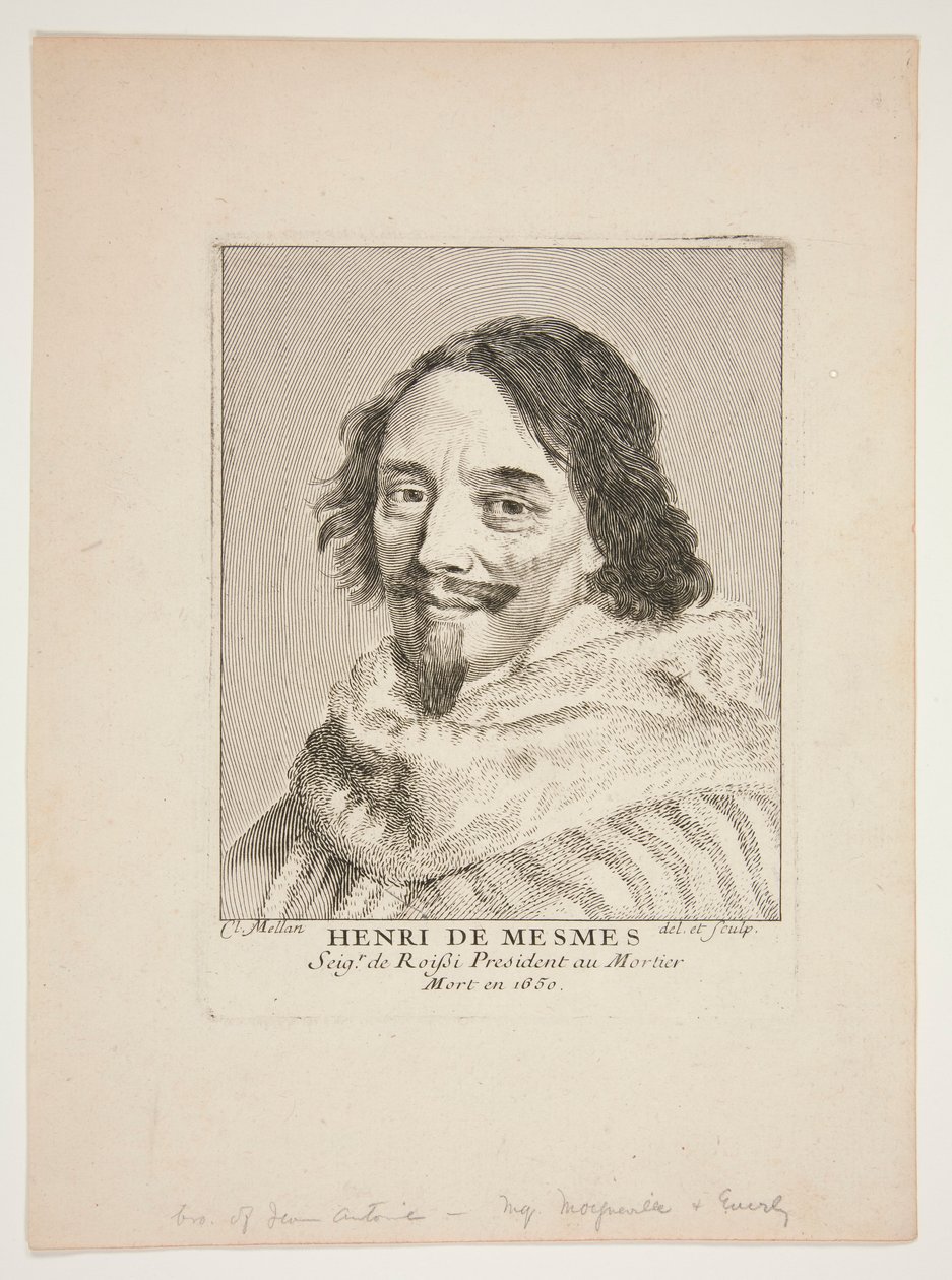 Henry de Mesmes af Claude Mellan