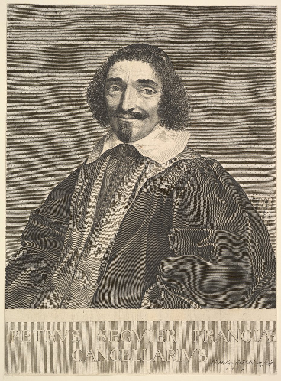 Kansler Pierre Seguier, 1639. af Claude Mellan