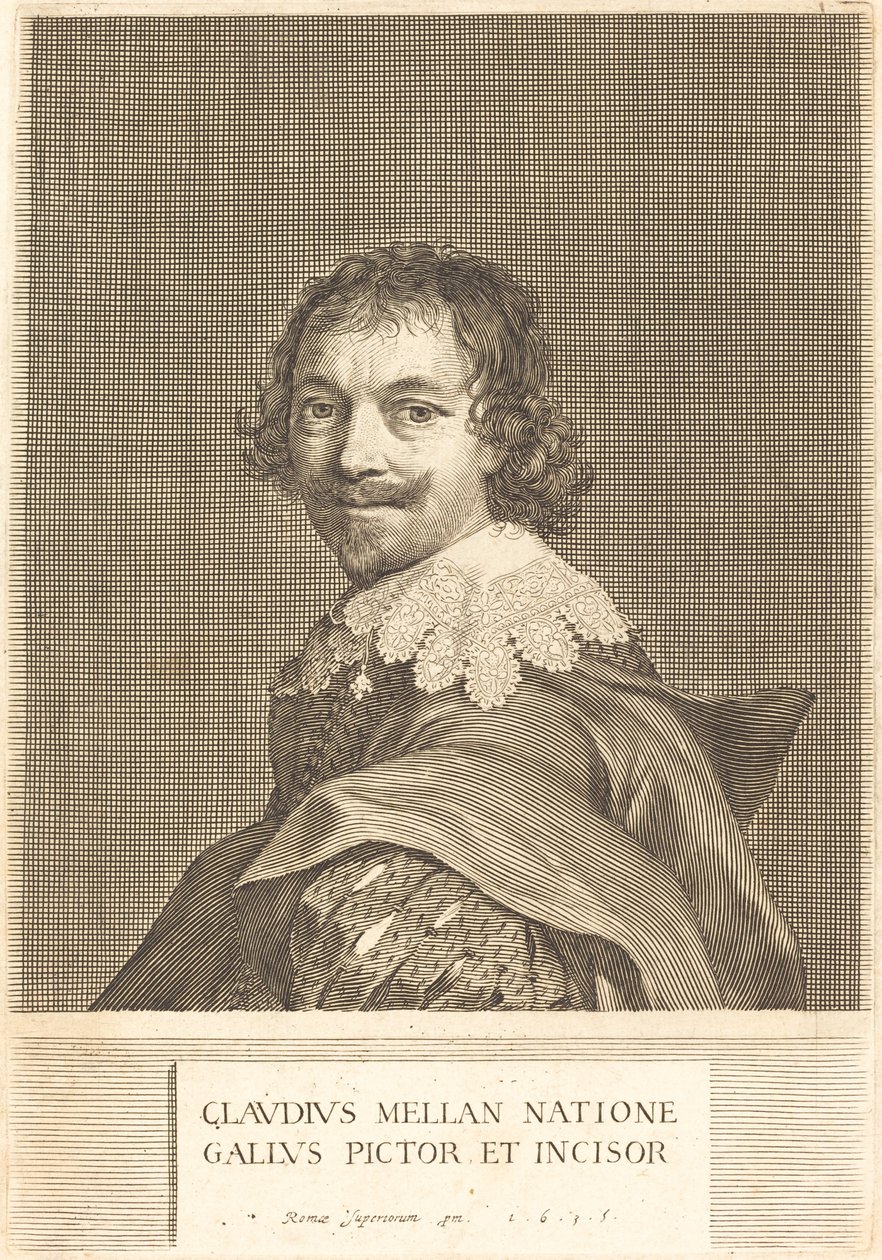 Selvportræt af Claude Mellan