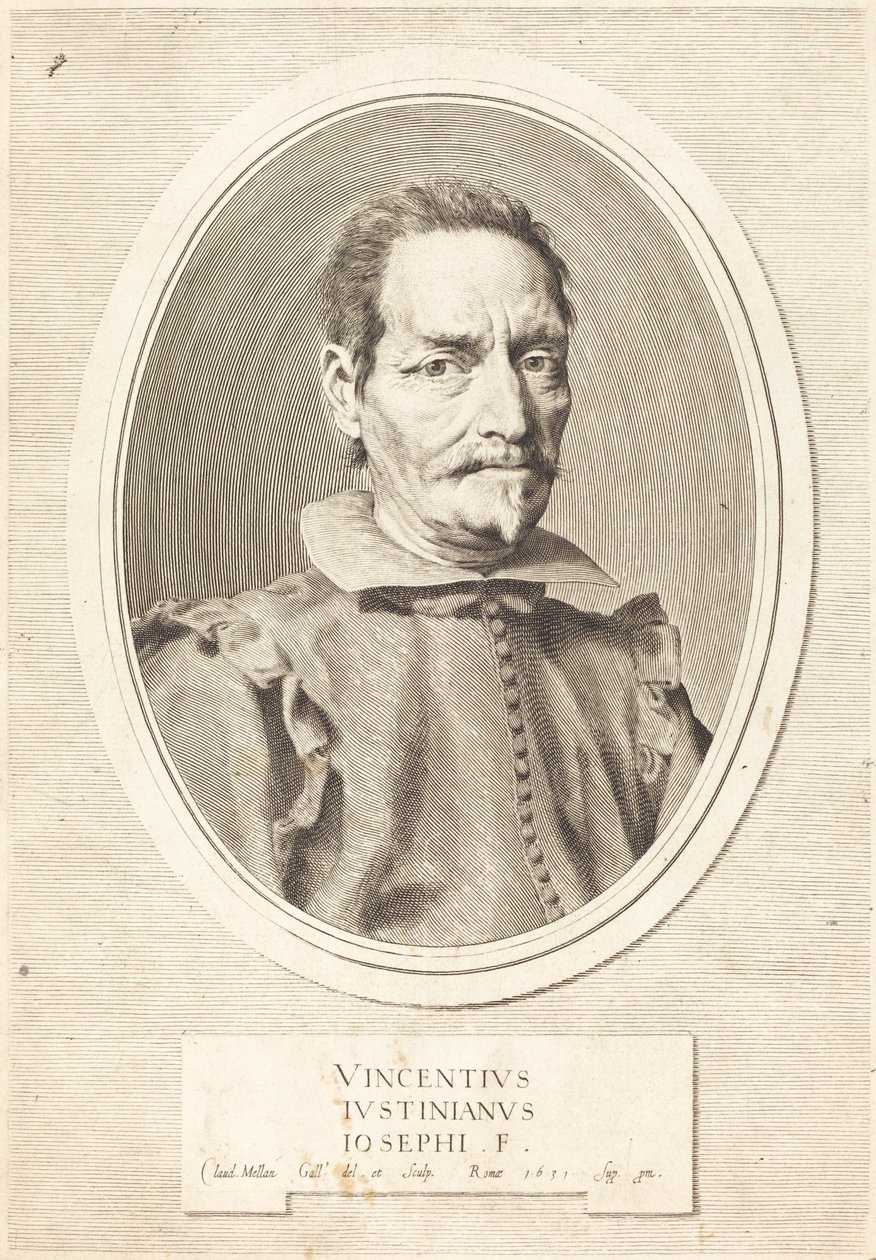 Vincenzo Giustiniani af Claude Mellan