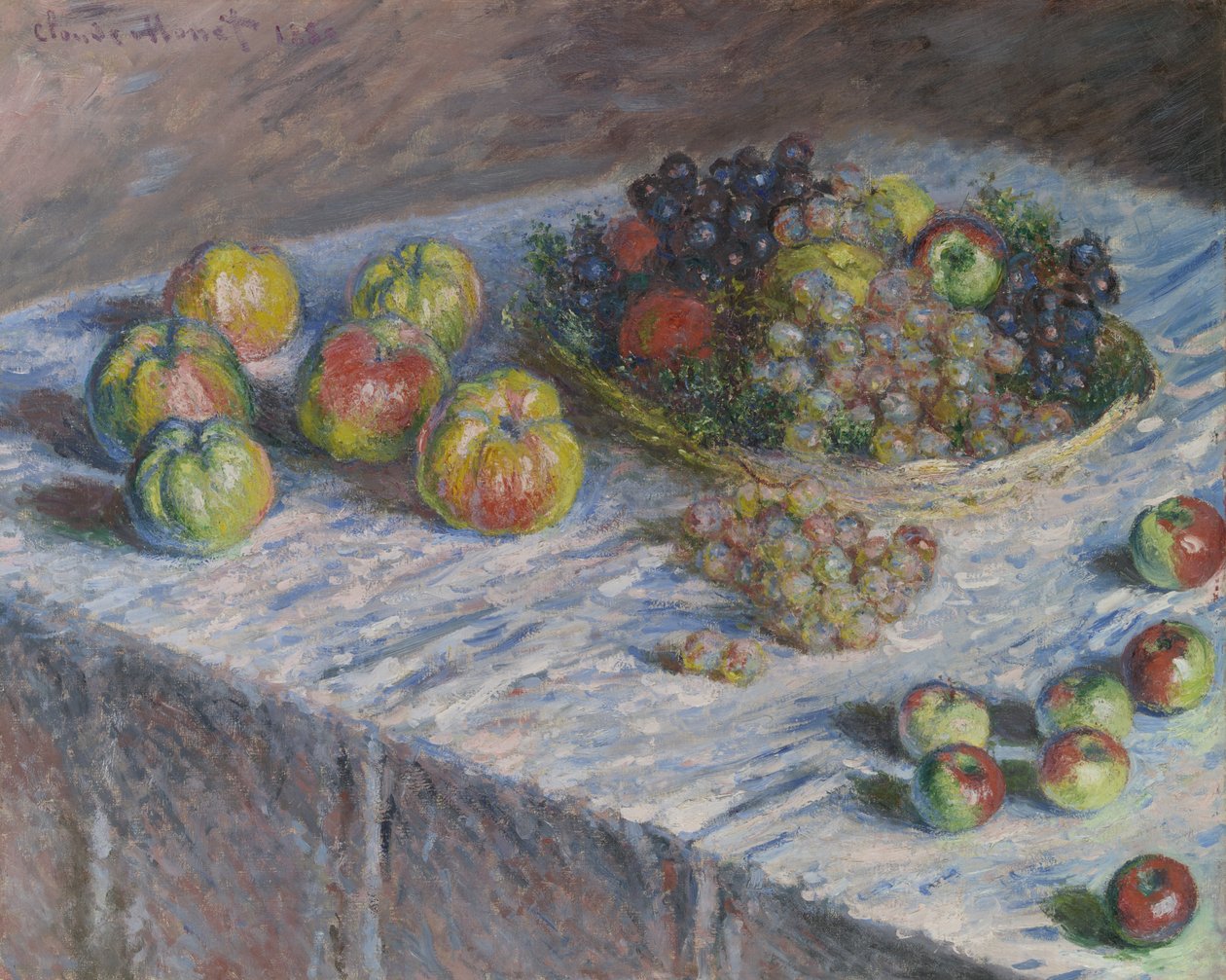Æbler og vindruer af Claude Monet