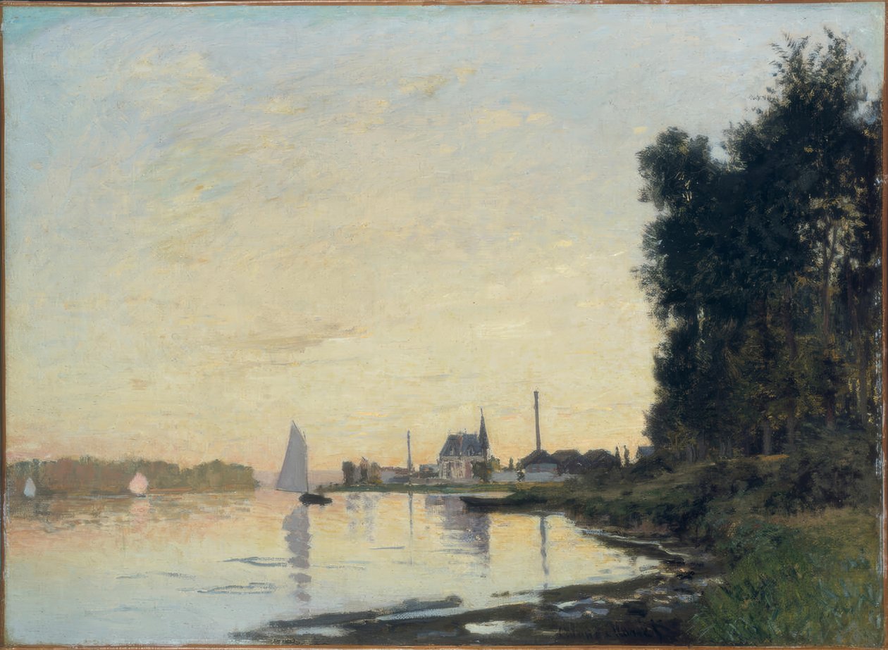 Argenteuil, sidst på eftermiddagen af Claude Monet
