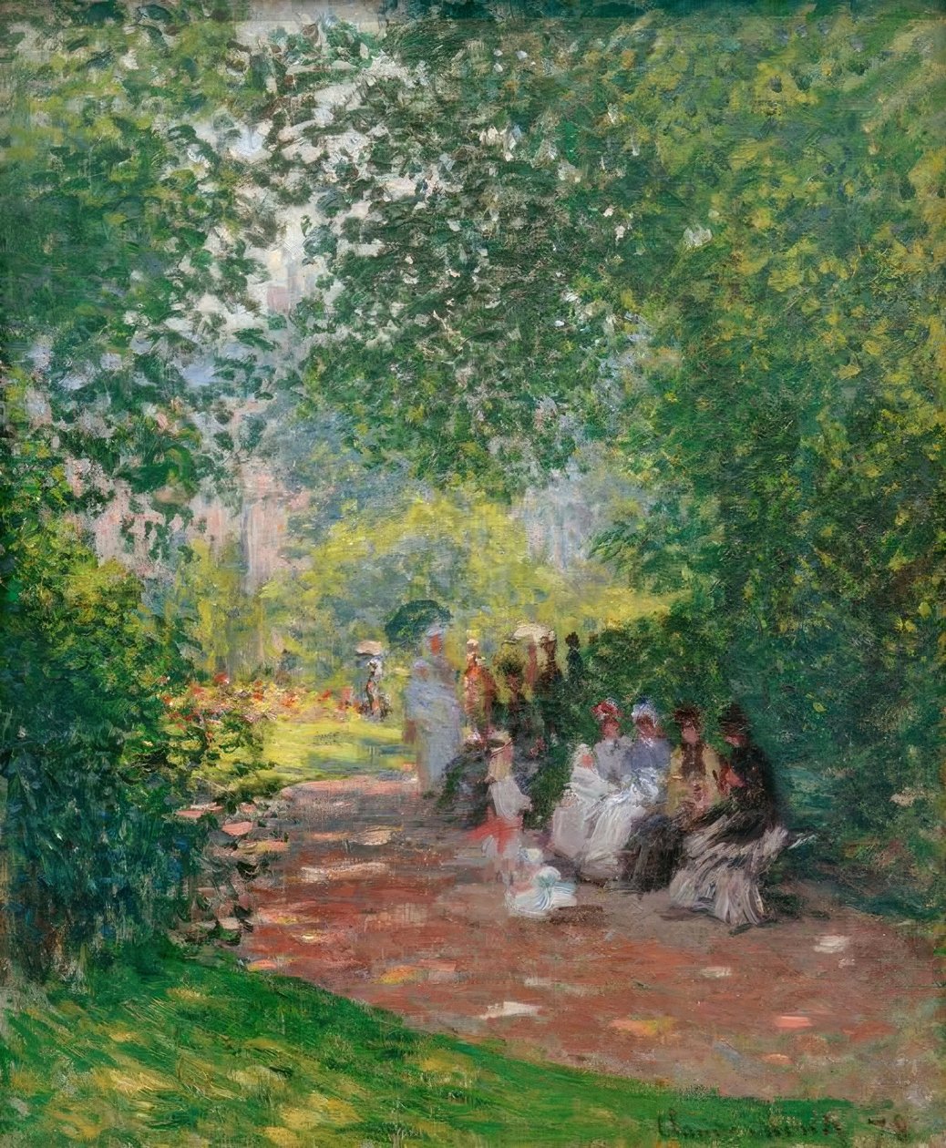 Ved Parc Monceau af Claude Monet
