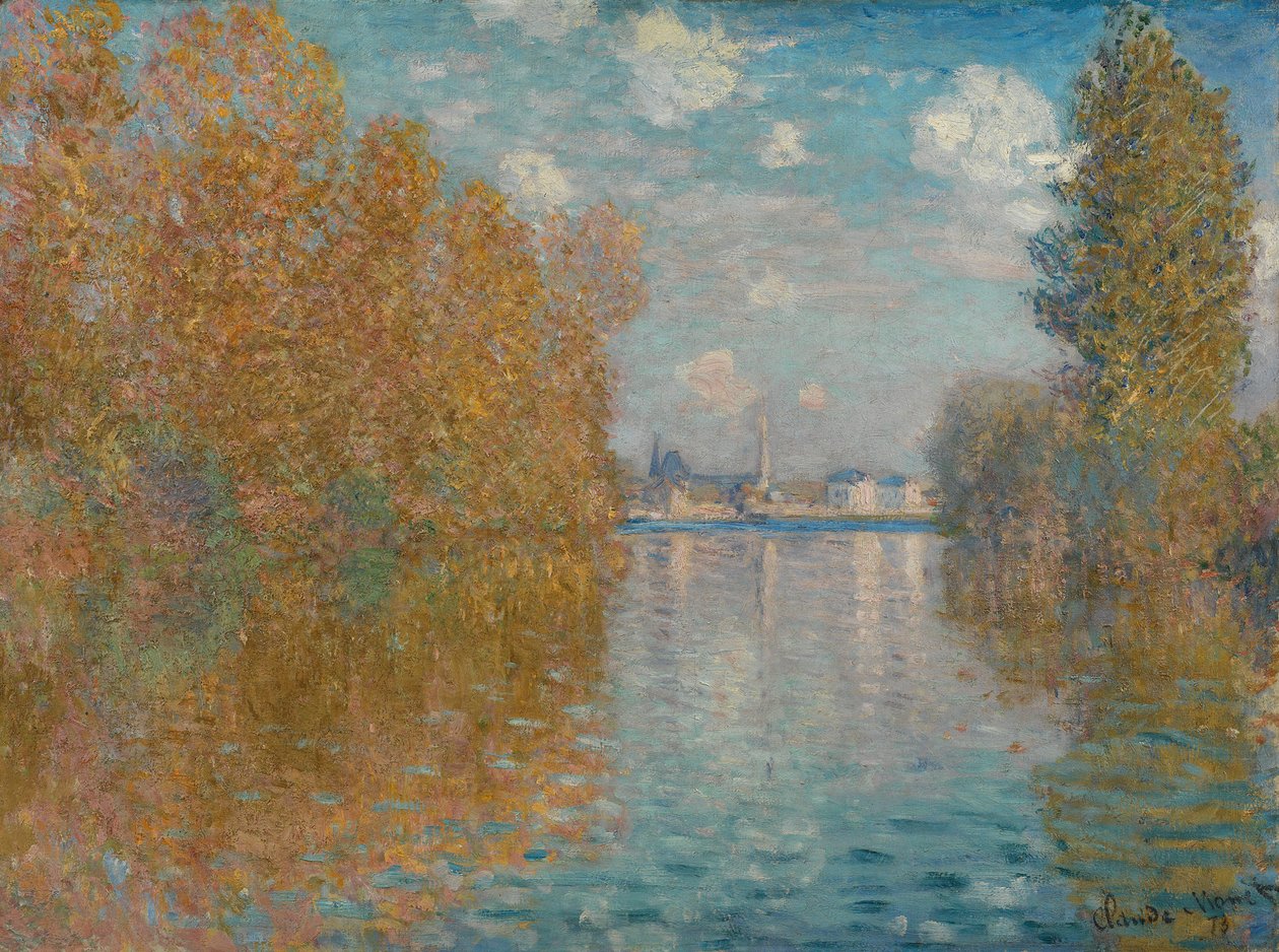 Efterårseffekt ved Argenteuil, 1873. af Claude Monet