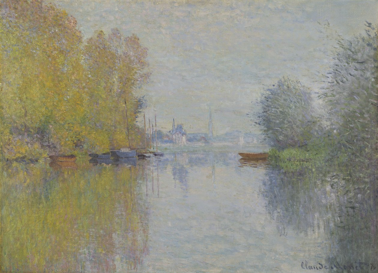 Efterår på Seinen, Argenteuil af Claude Monet