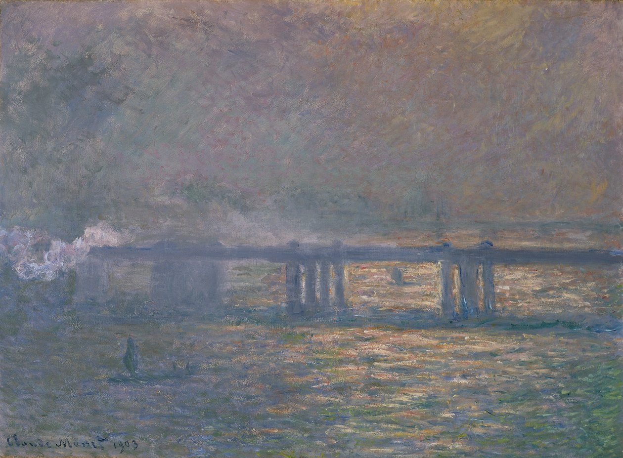 Charing Cross Bridge af Claude Monet