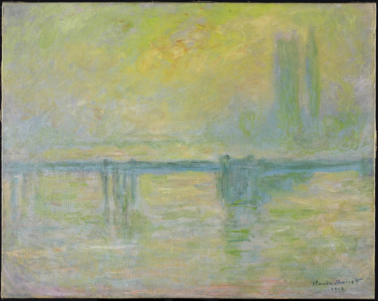 Charing Cross Bridge: Fog, 1902 af Claude Monet