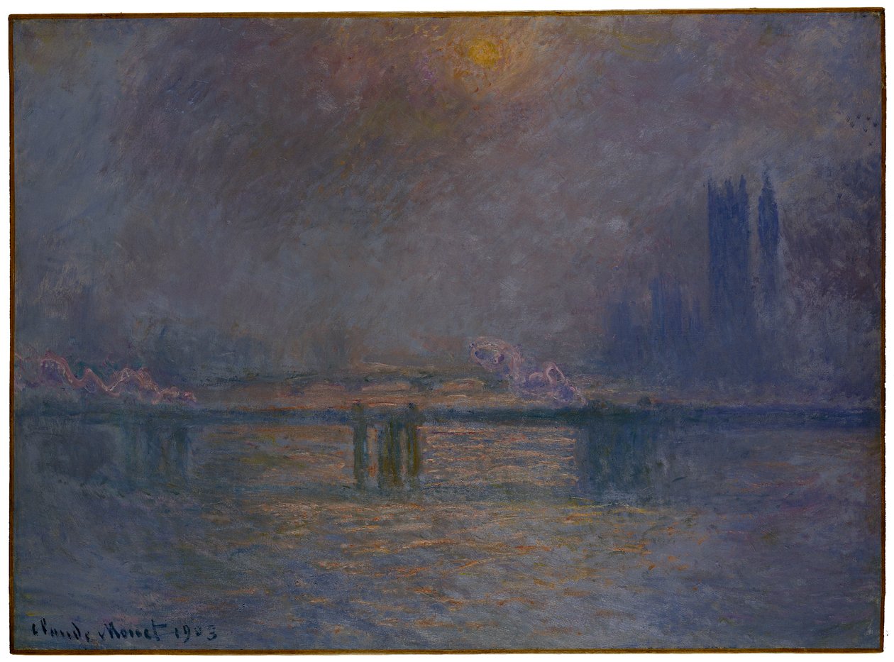 Charing Cross Bridge, Themsen, 1900-03 af Claude Monet