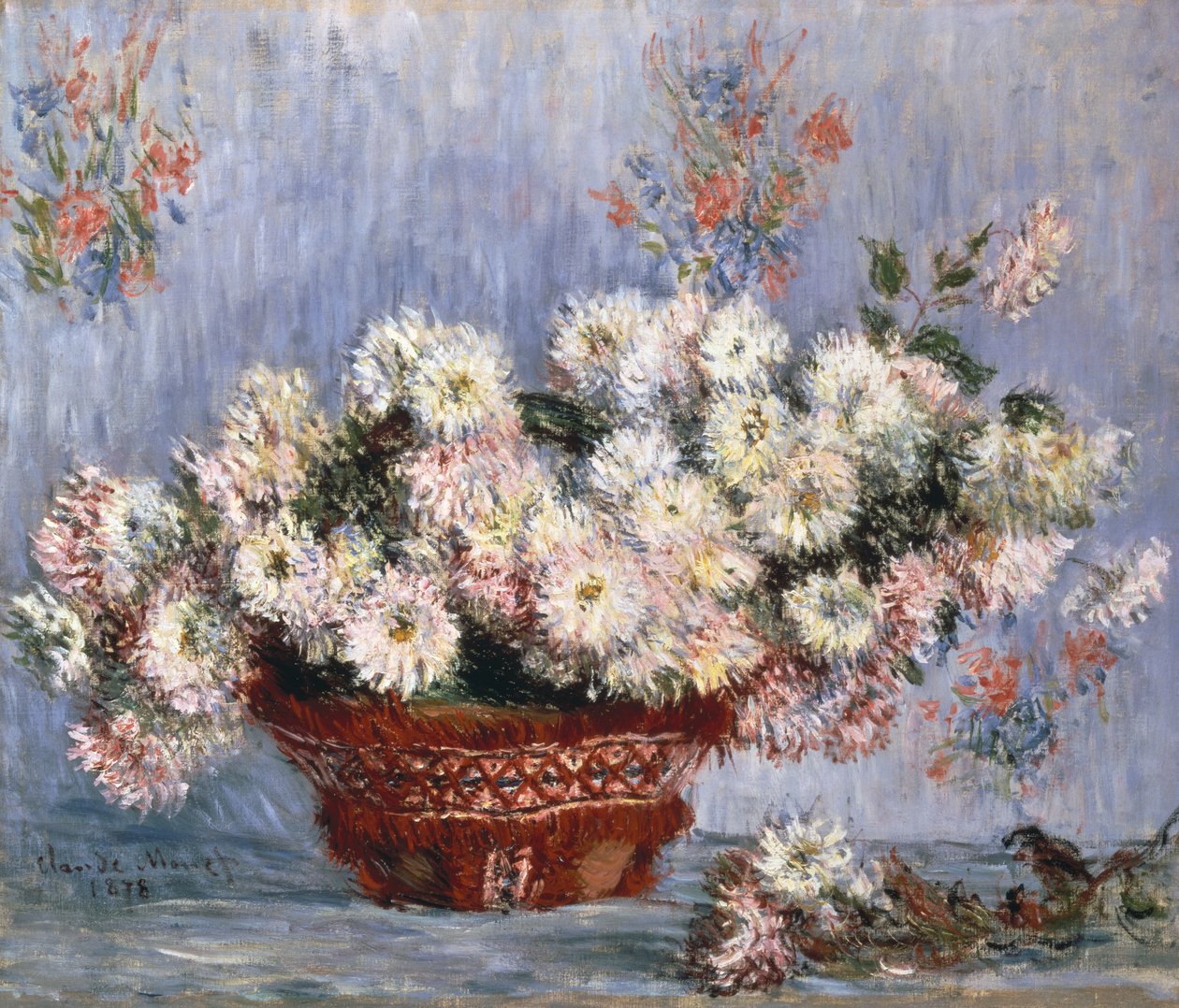 Krysantemum, 1878 af Claude Monet