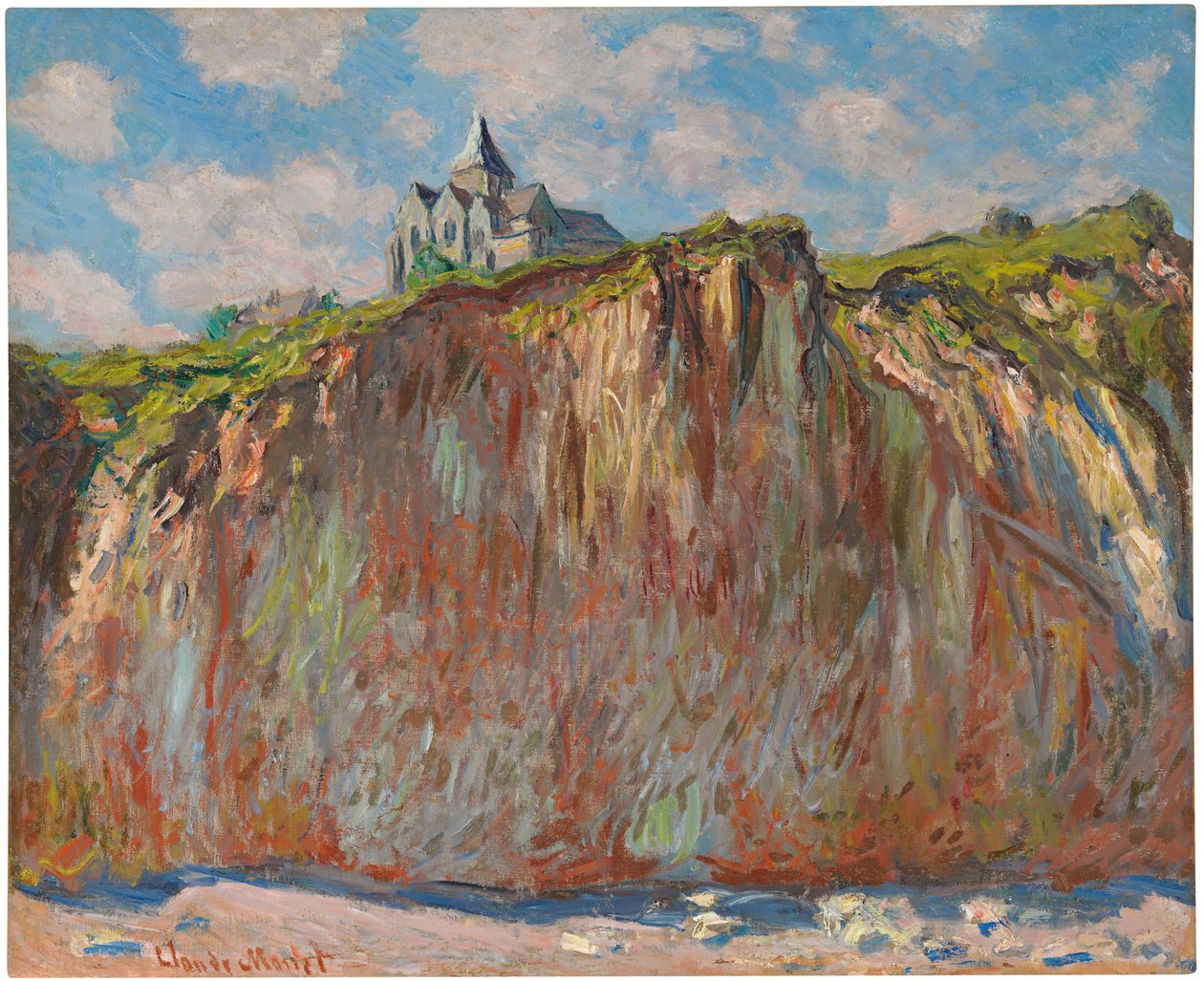 Kirke i Varengeville, Morning Effect, 1882 af Claude Monet