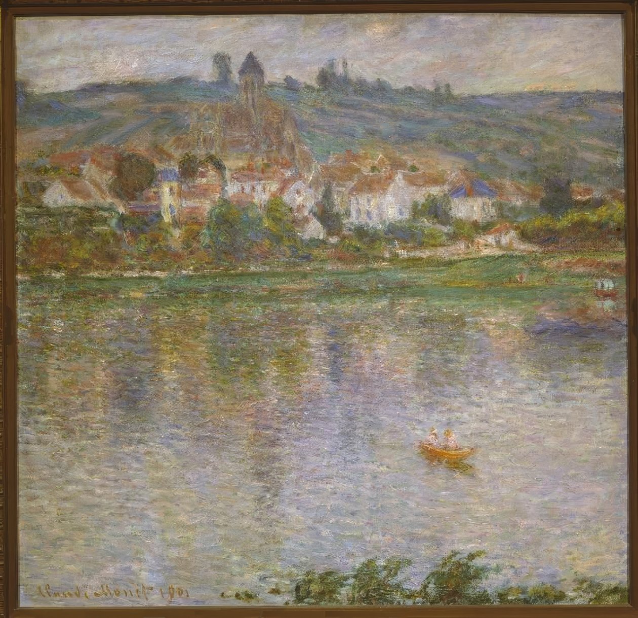 Byen Vetheuil af Claude Monet