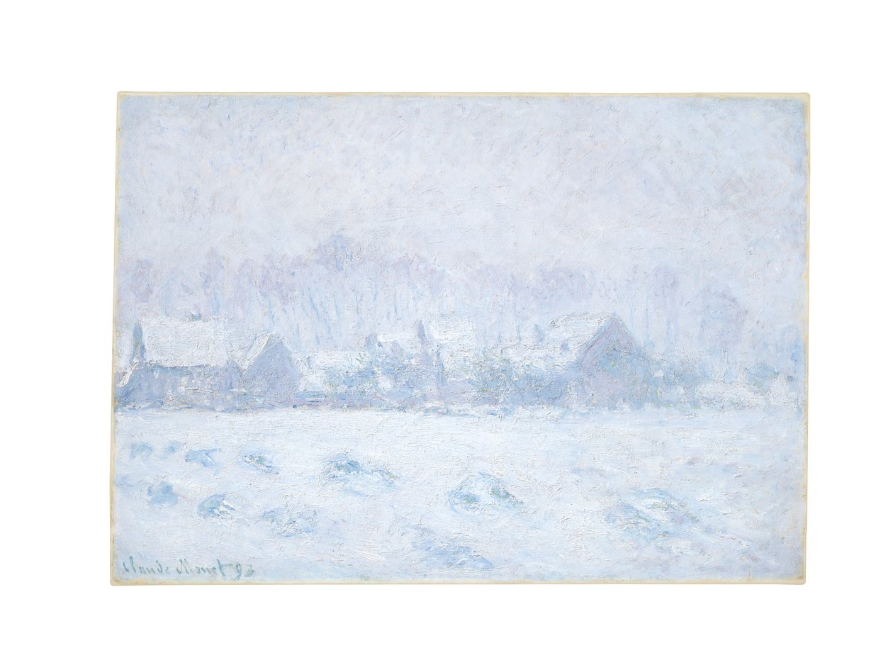 Sneeffekt ved Giverny, 1893 af Claude Monet