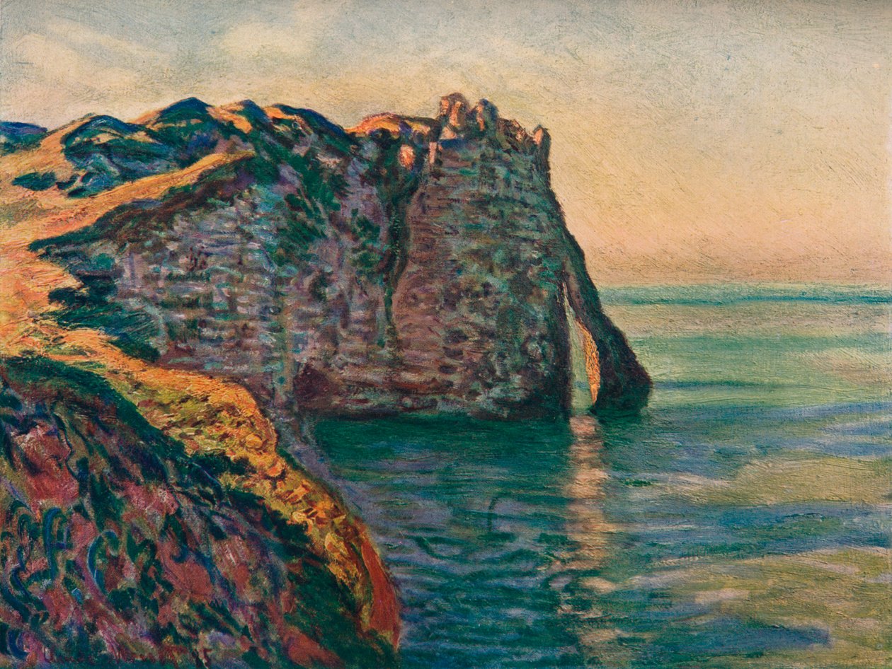Klipper ved Etretat, 1885 af Claude Monet