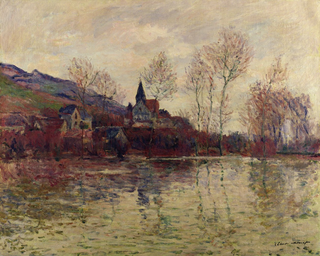 Oversvømmelser ved Giverny, 1886 af Claude Monet