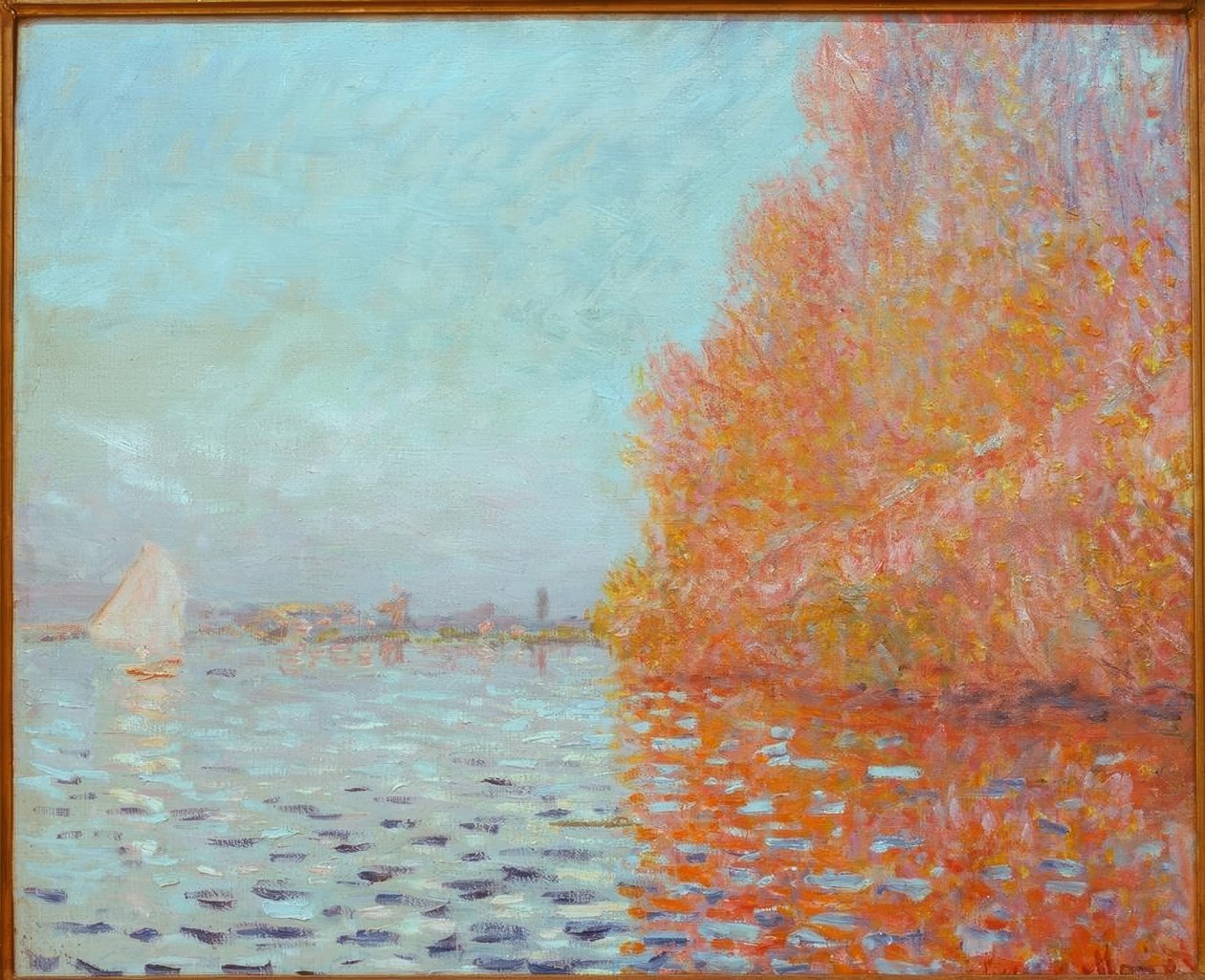 Flodlandskab, efterår af Claude Monet