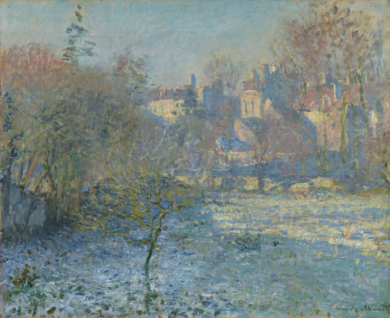 Tysk: rimfrost frost af Claude Monet