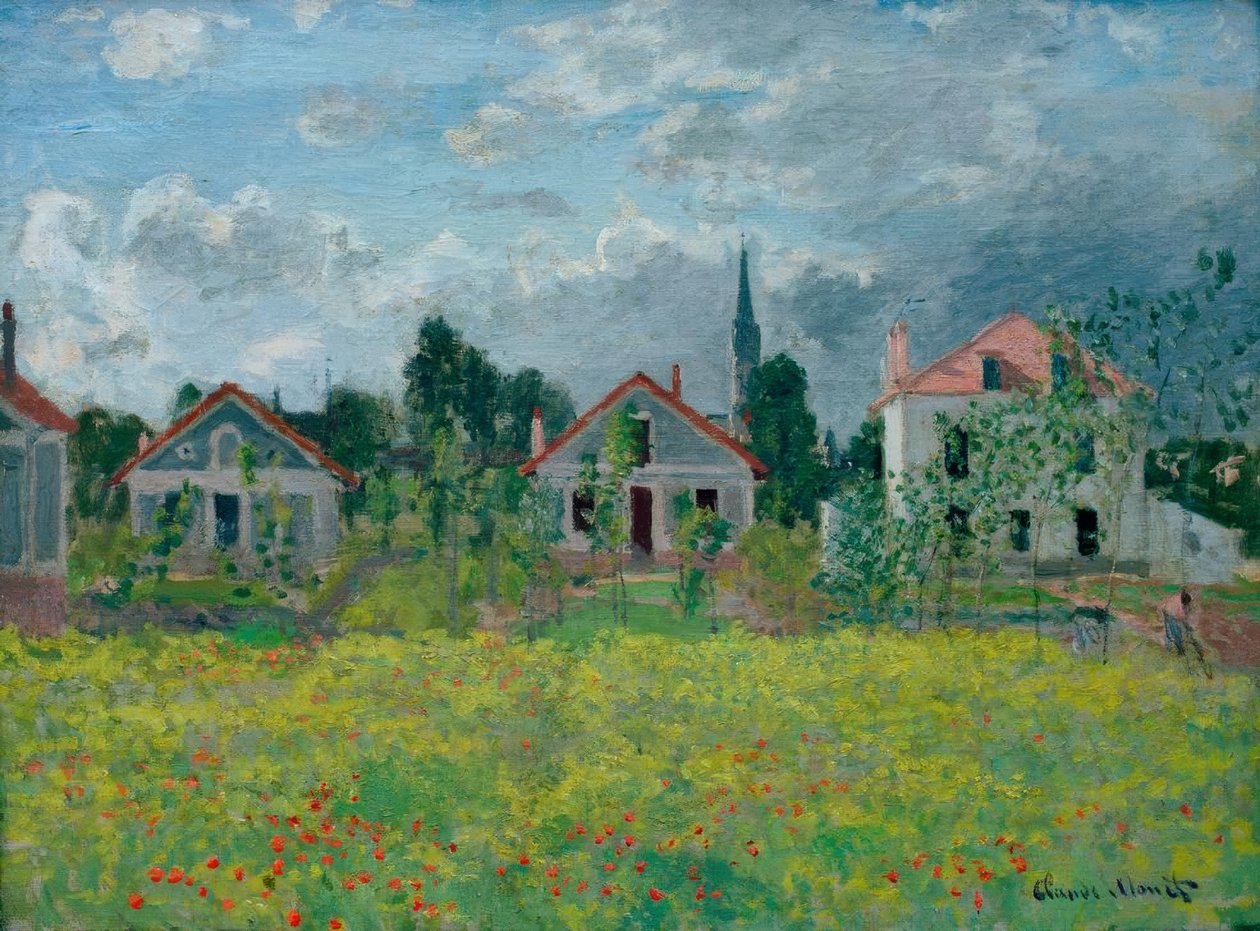 Huse i Argenteuil af Claude Monet