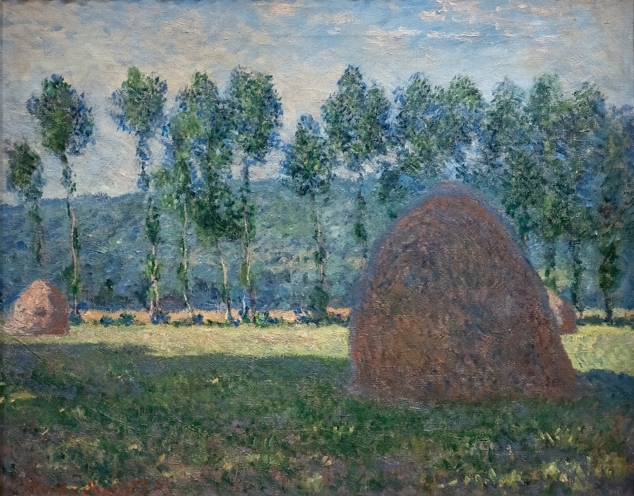 Høstak nær Giverny af Claude Monet
