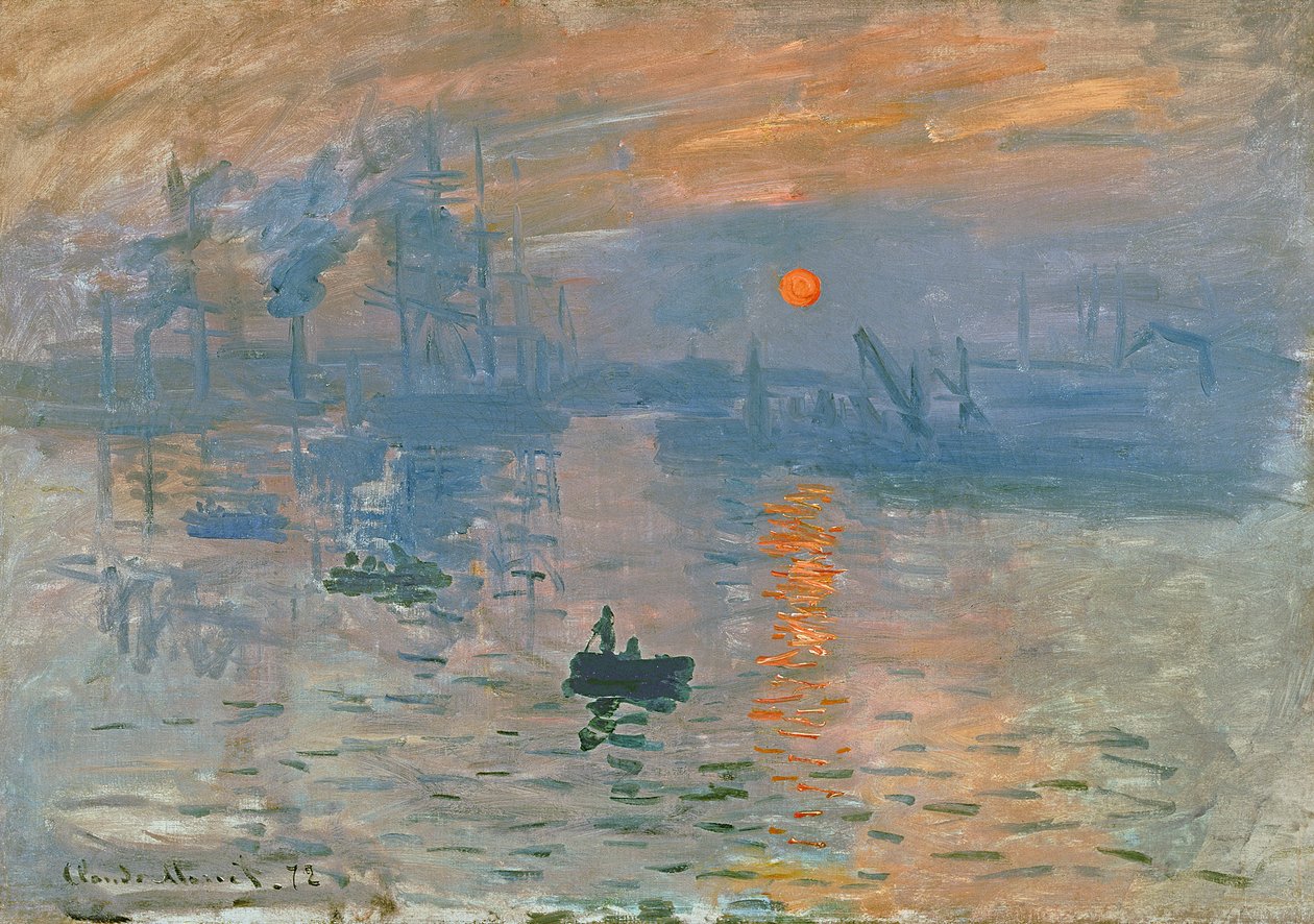 Impression, Sunrise Impression, soleil levant, 1872 af Claude Monet