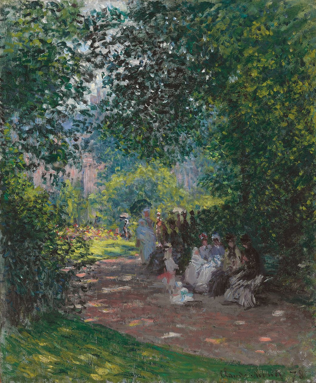 I Monceau Park, 1878 af Claude Monet
