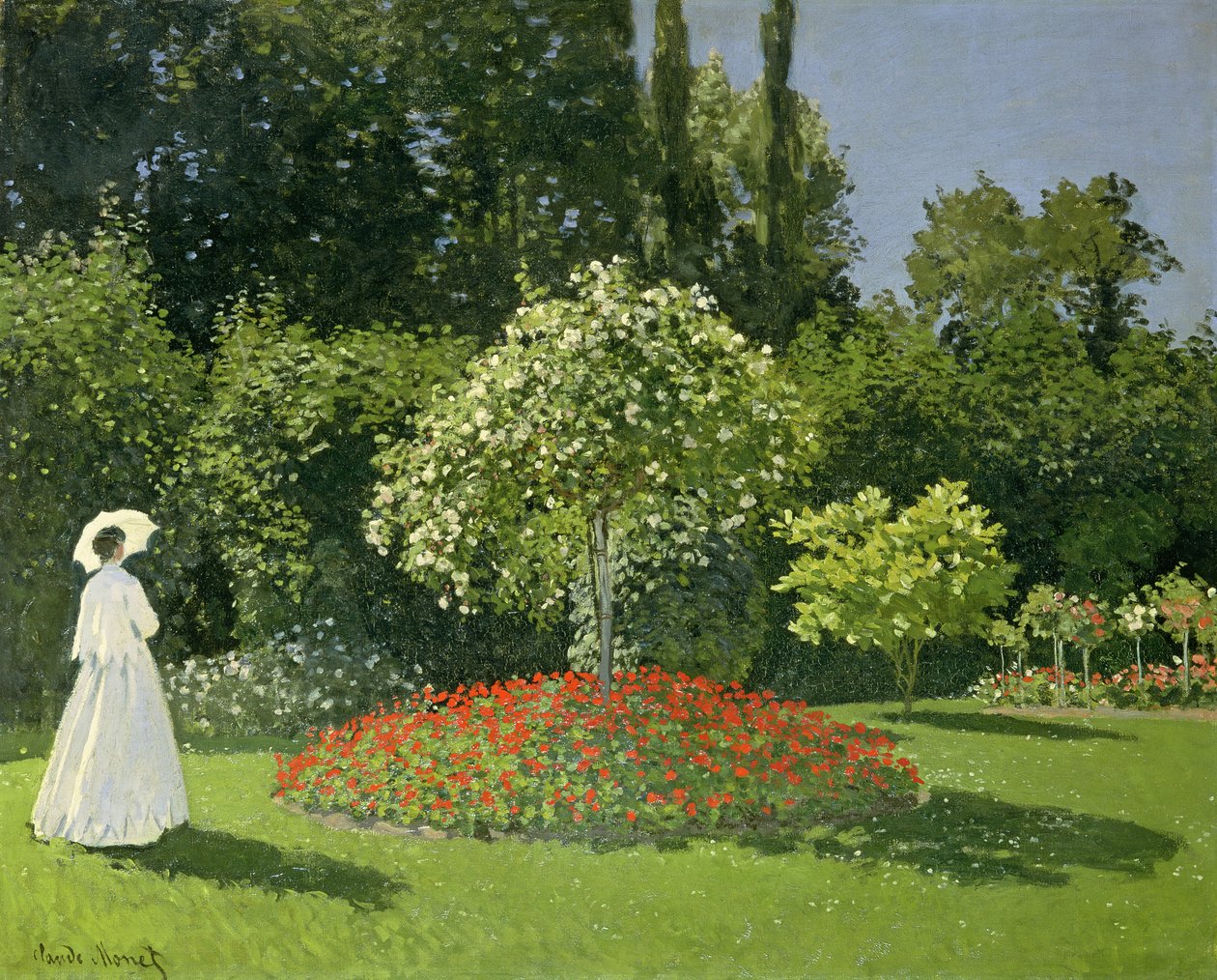 Jeanne Marie Lecadre i haven af Claude Monet