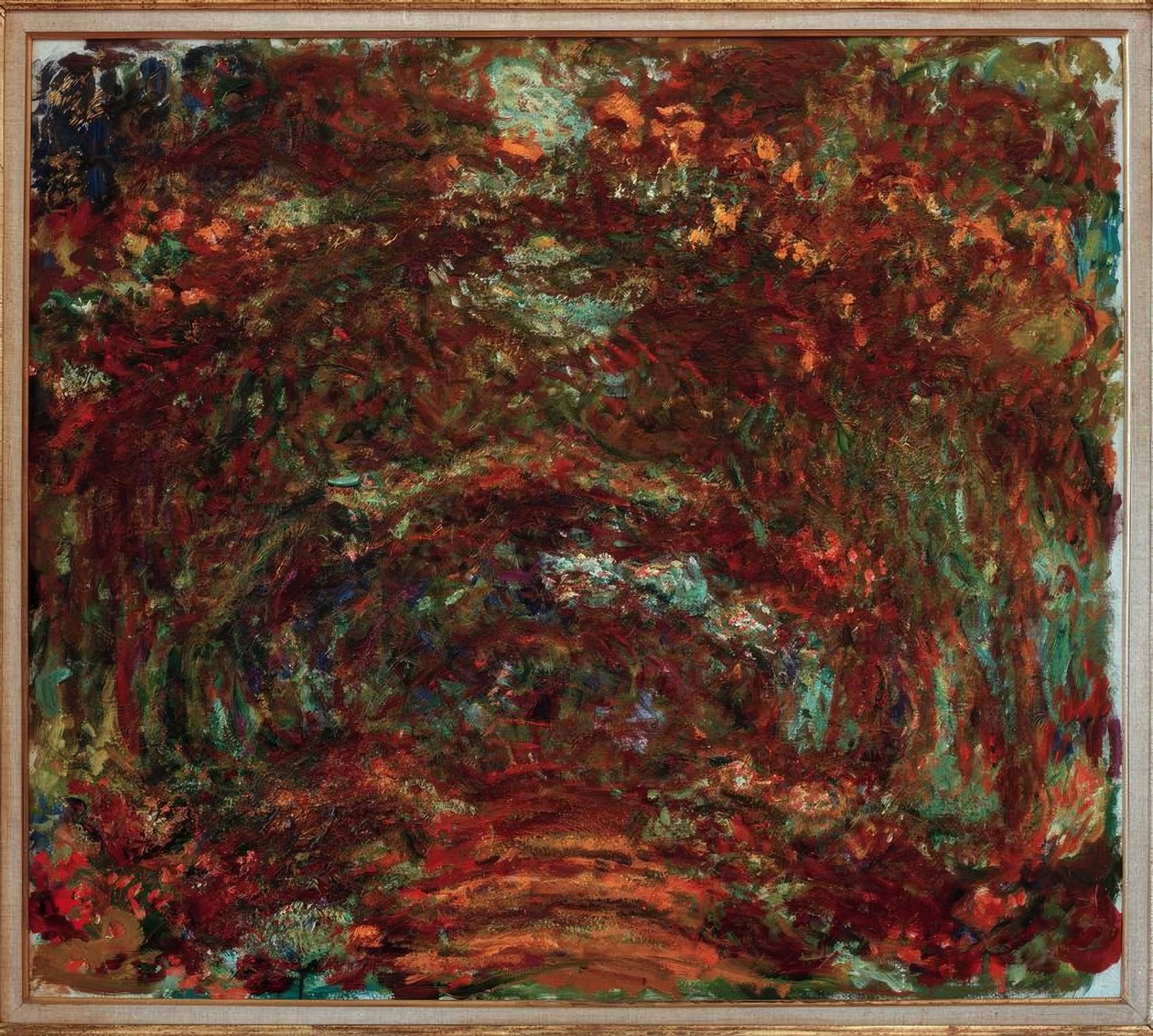 Allée des Rosiers (Die Rosenallee) af Claude Monet