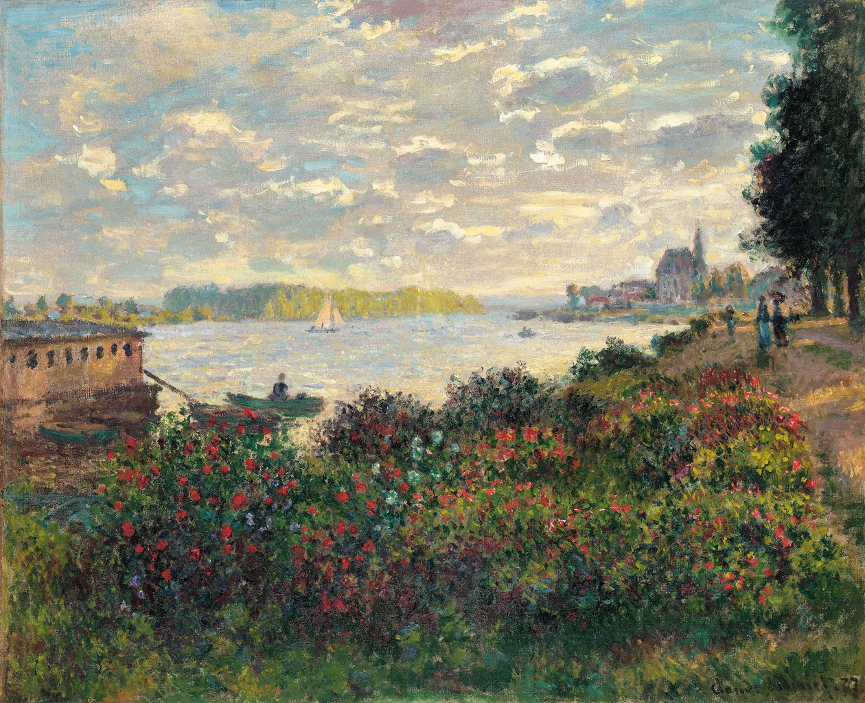 Seinen ved Argenteuil af Claude Monet