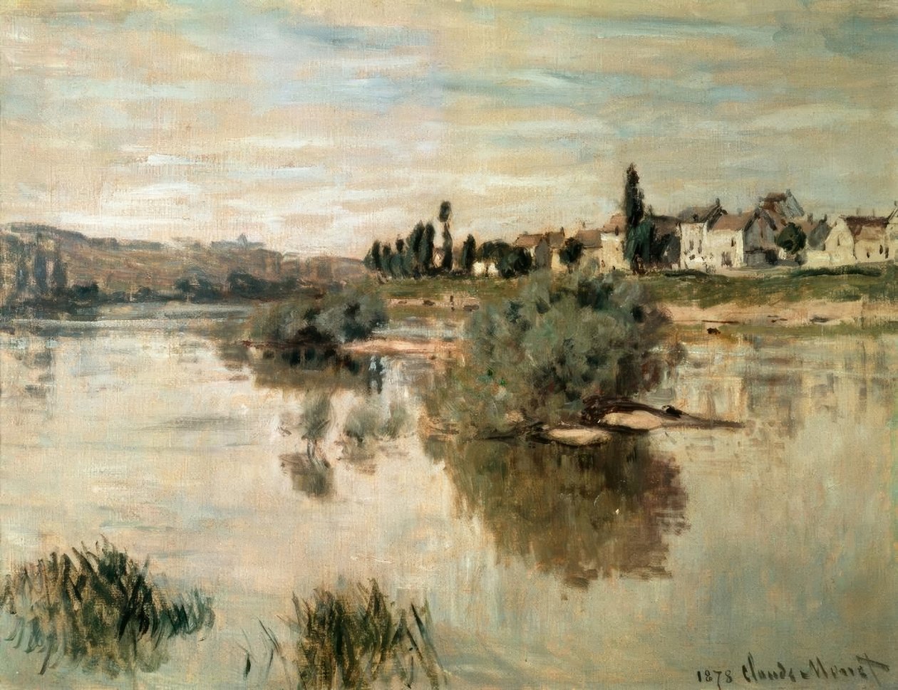 Seinen ved Lavacourt af Claude Monet