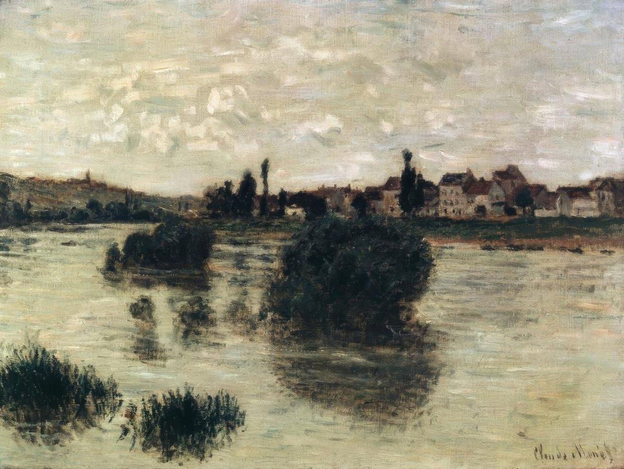 Seinen ved Lavacourt af Claude Monet