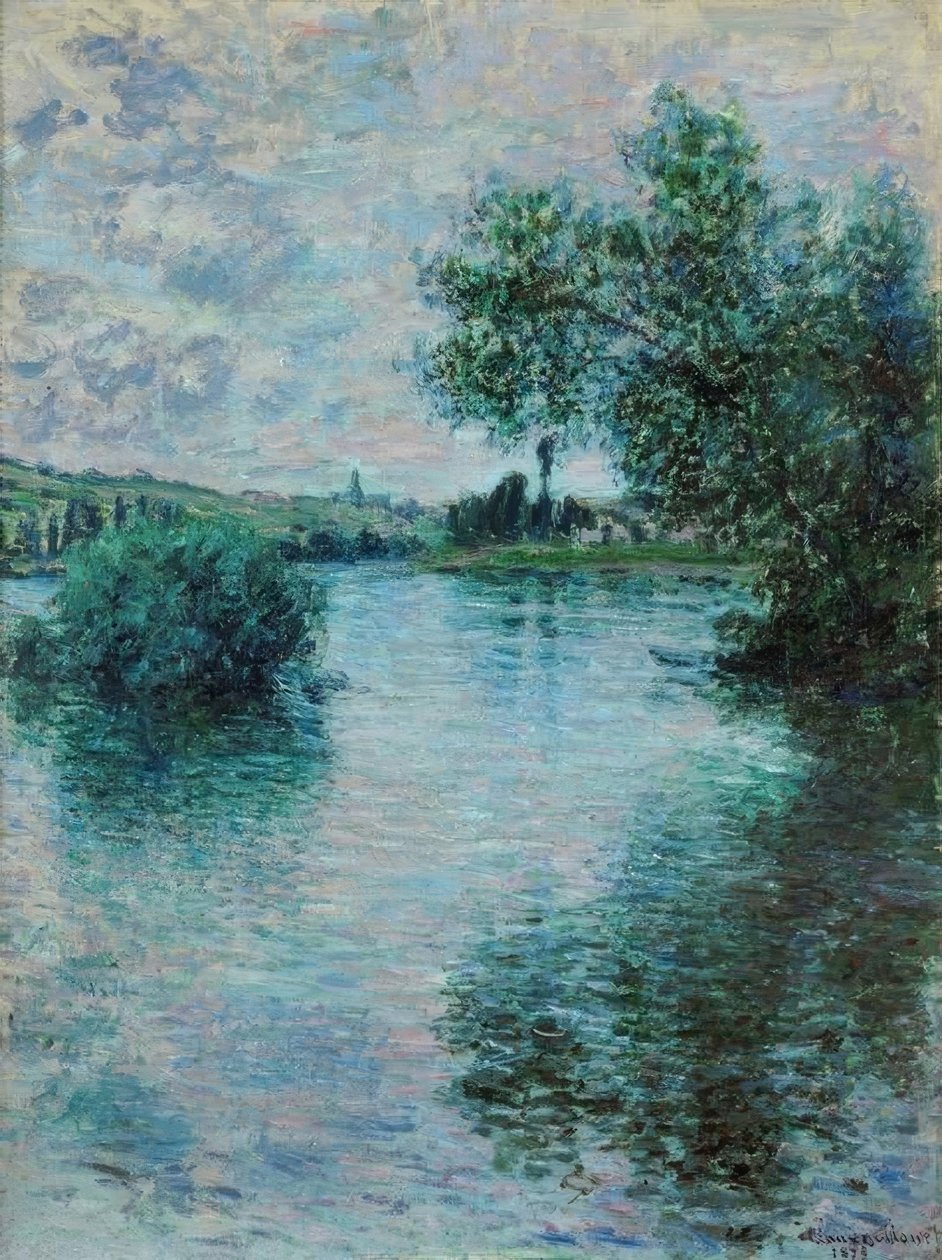 Seinen ved Vétheuil af Claude Monet