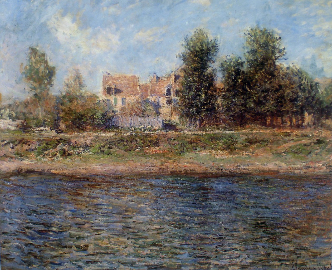 Berge af La Seine, 1880. af Claude Monet