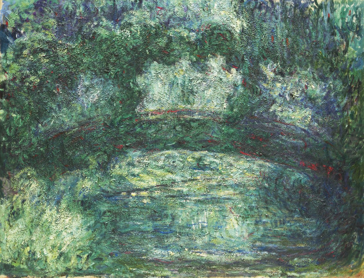 Den japanske bro, 1918-1924 af Claude Monet