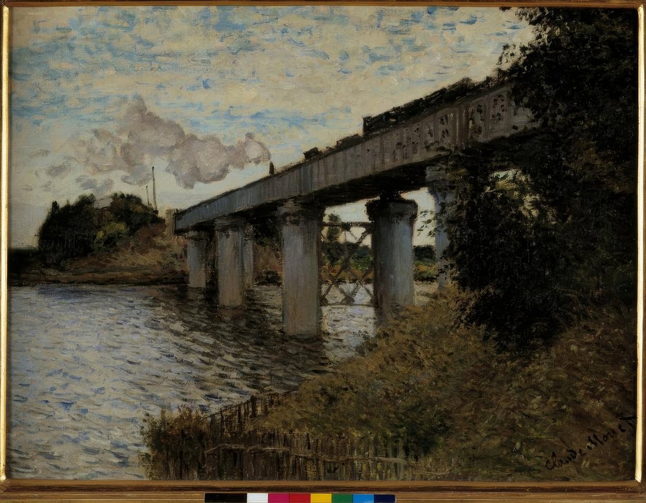 Jernbanebroen ved Argenteuil af Claude Monet