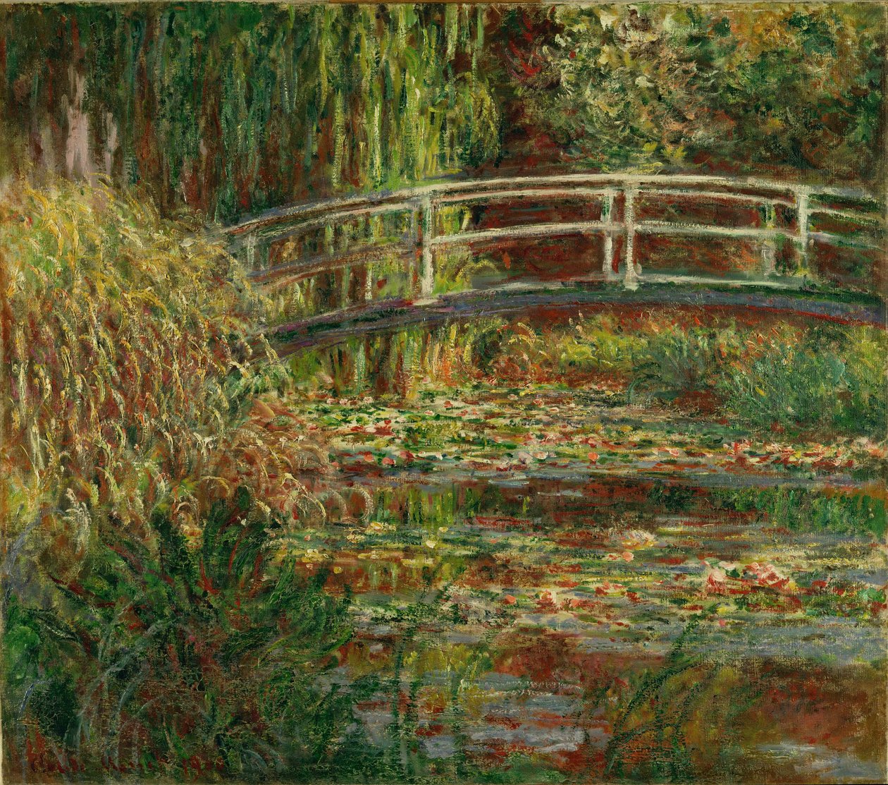Nymfedammen ... (olie på lærred) af Claude Monet