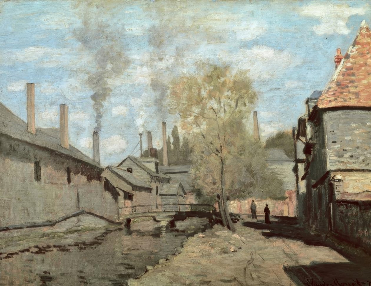 Robec-strømmen af Claude Monet