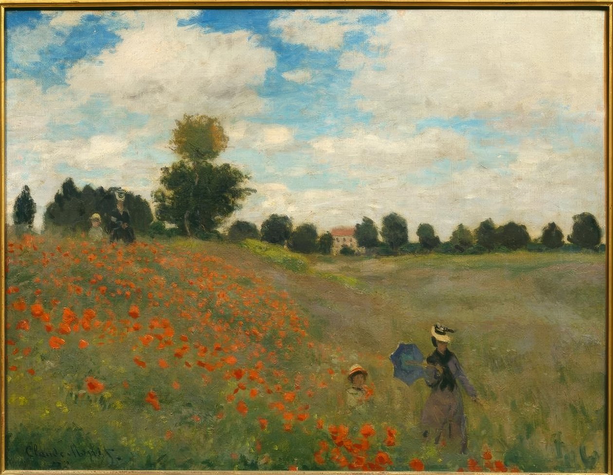 Valmuerne i Argenteuil af Claude Monet