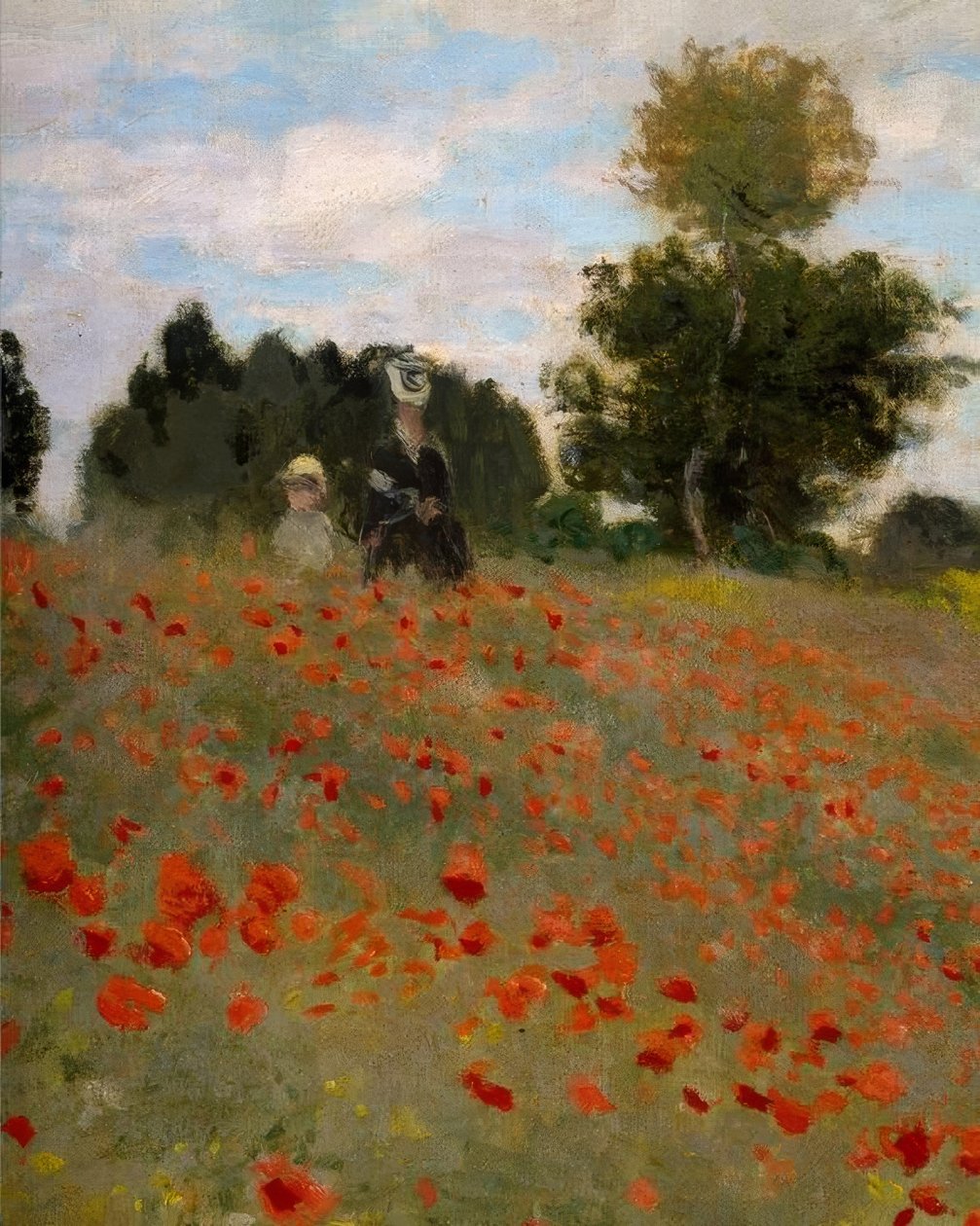 Valmuerne i Argenteuil af Claude Monet