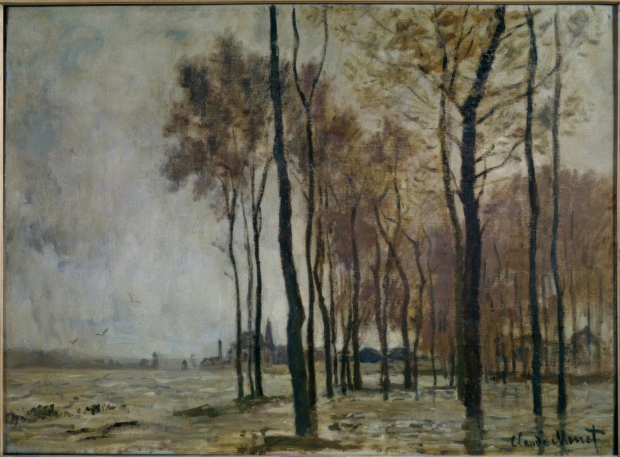 Oversvømmelsen i Argenteuil af Claude Monet