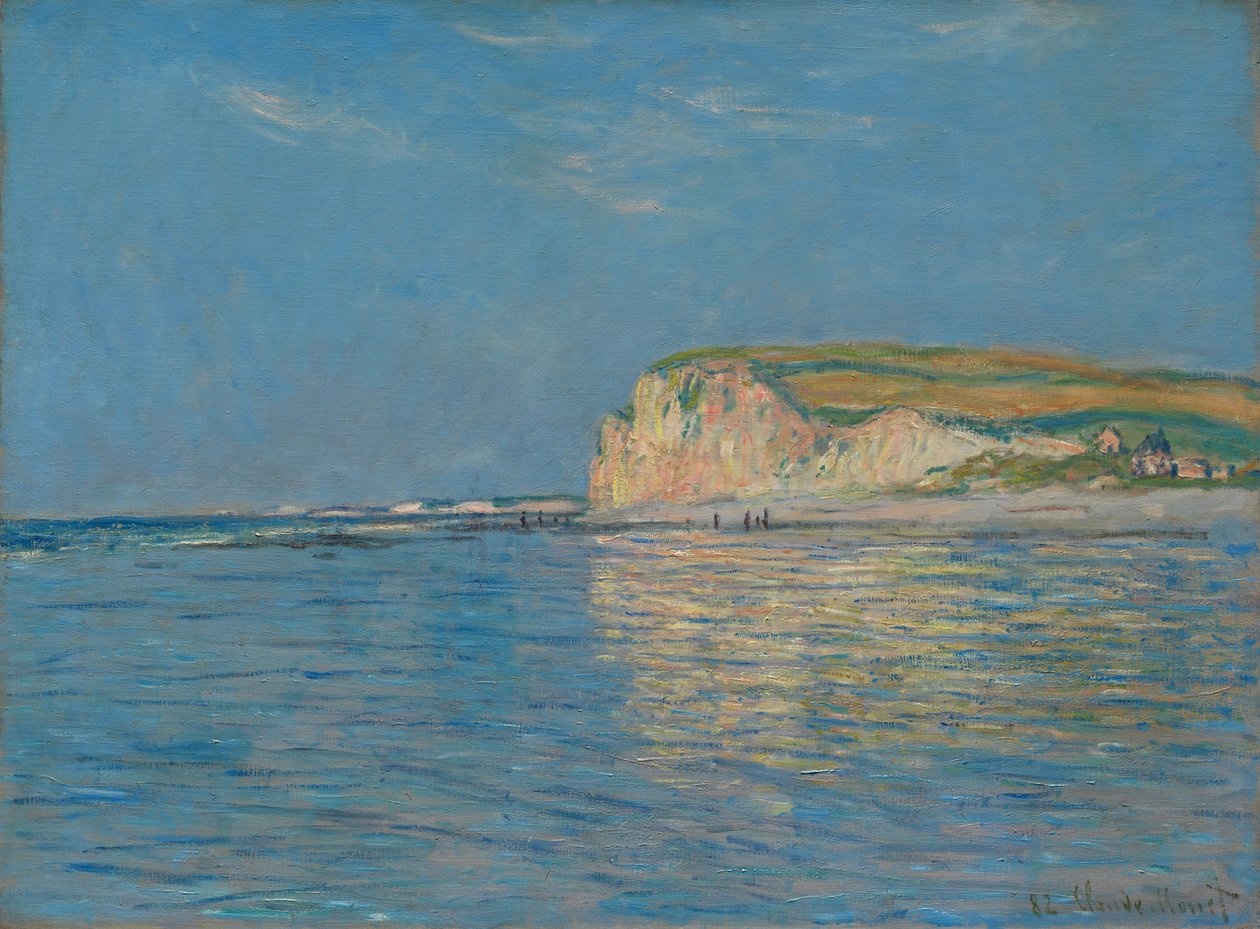 Lavvande ved Pourville, nær Dieppe, 1882 af Claude Monet