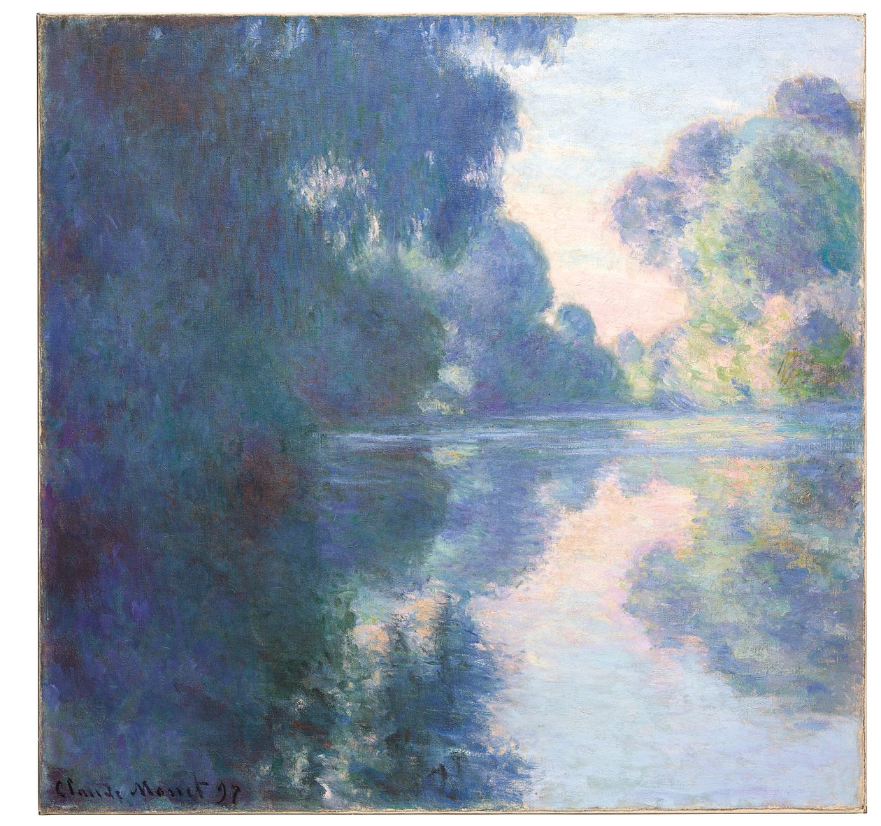 Morgen på Seinen, 1897 af Claude Monet