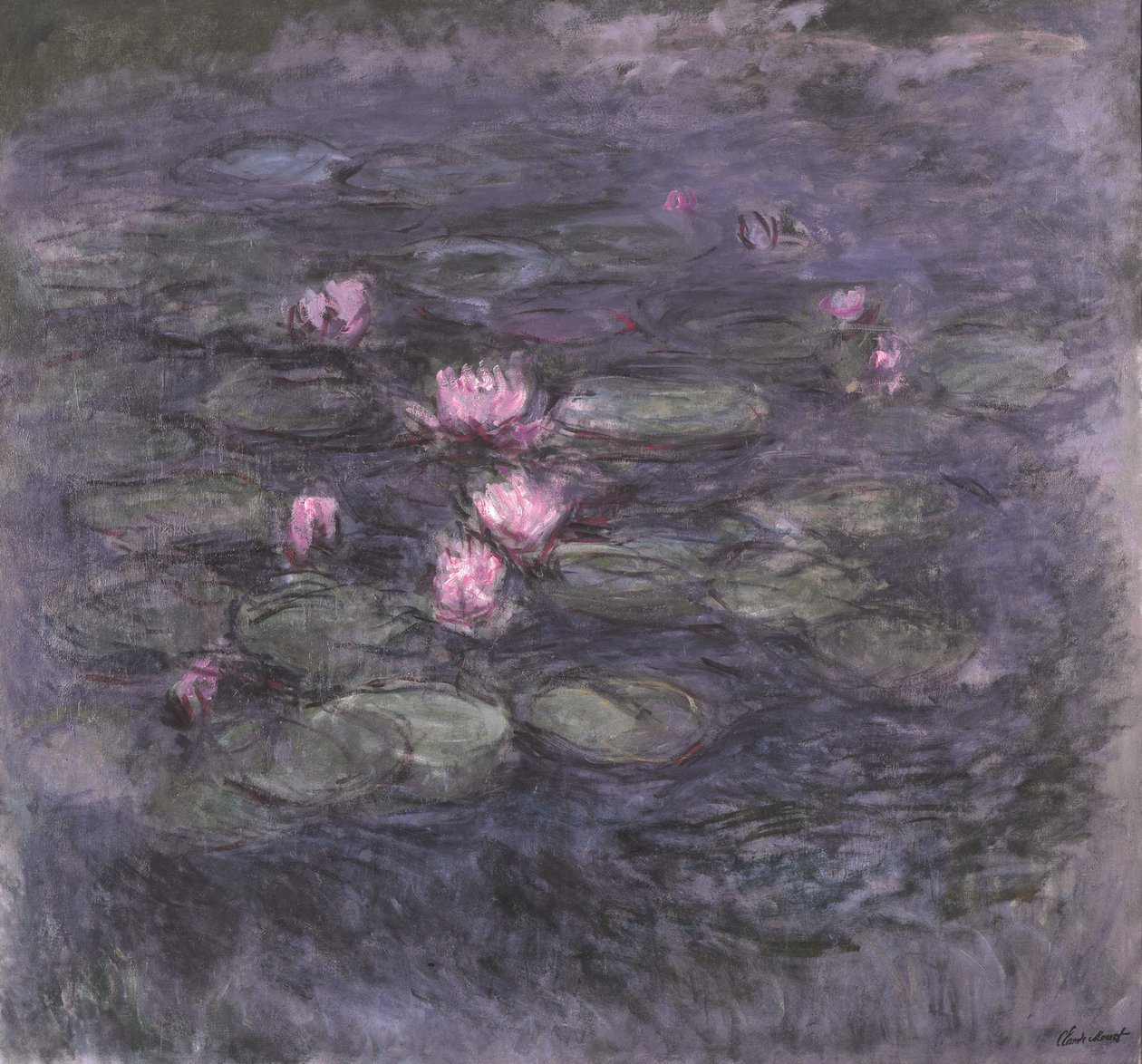 Nymphéas, ca. 1914 af Claude Monet