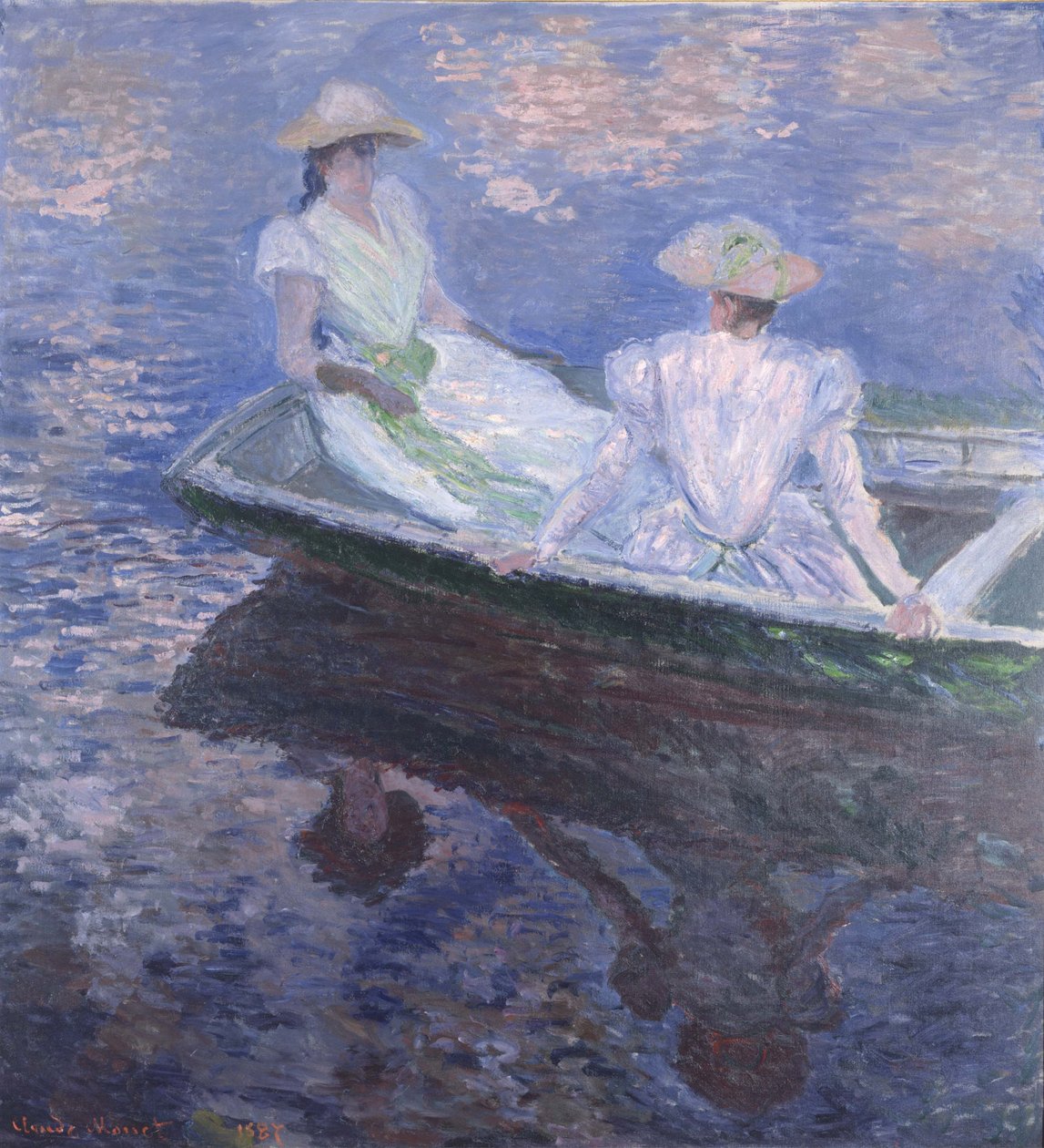 På båden, 1887 af Claude Monet