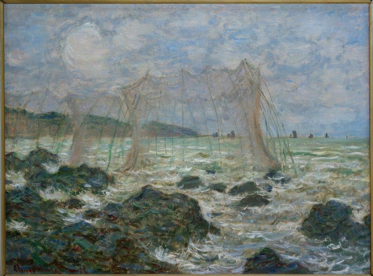 Fiskepark i Pourville af Claude Monet