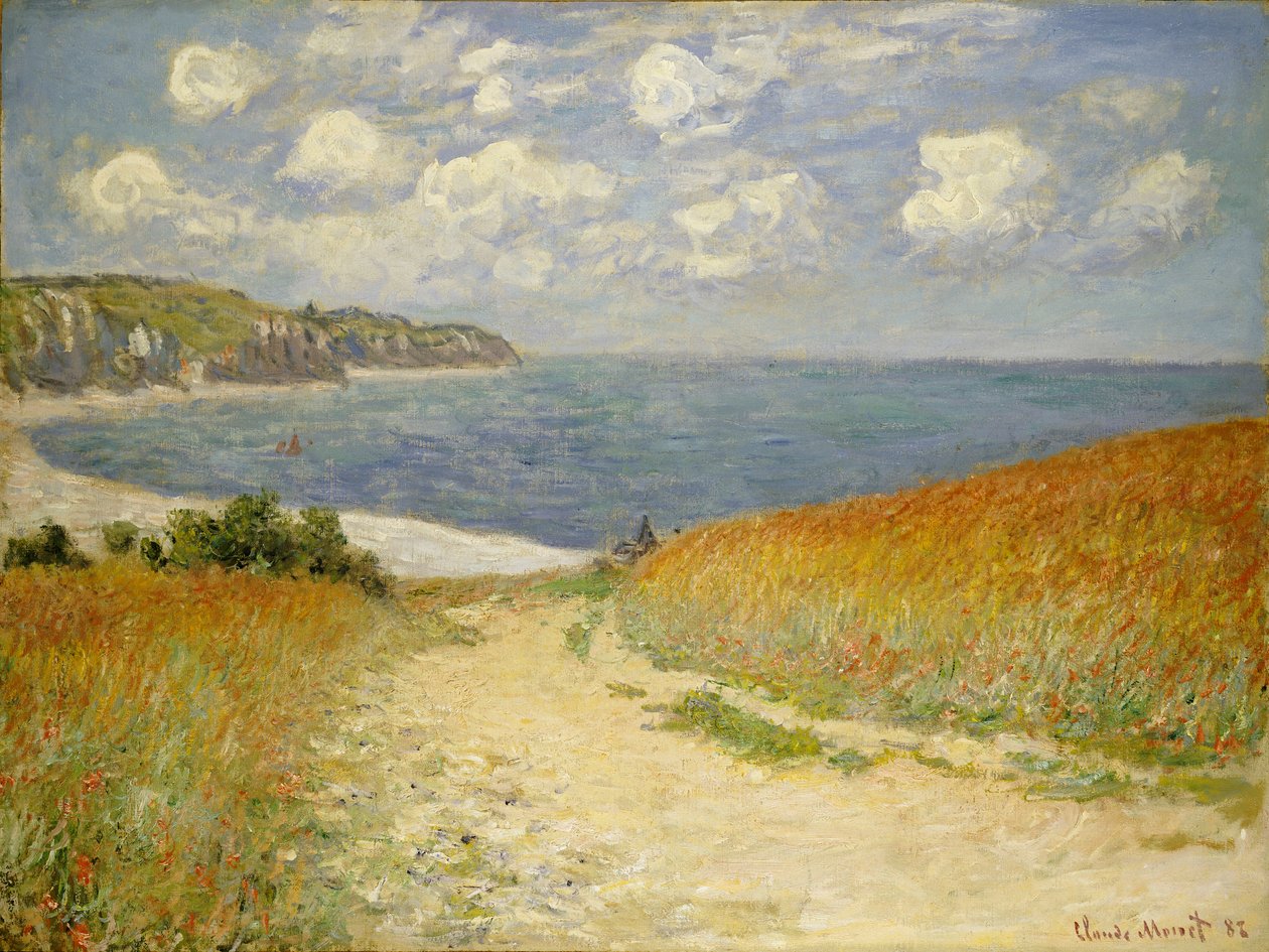 Path in the Wheat ved Pourville, 1882 af Claude Monet