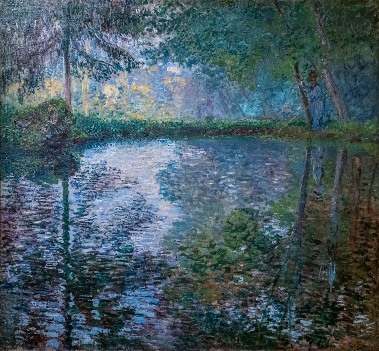 Dam ved Montgeron af Claude Monet