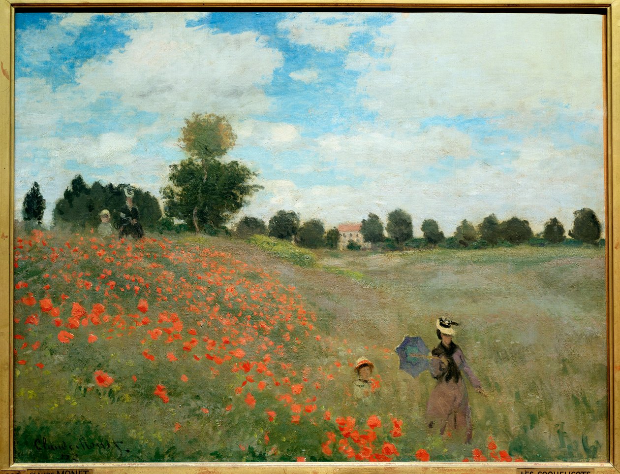 Valmuer i nærheden af Argenteuil af Claude Monet